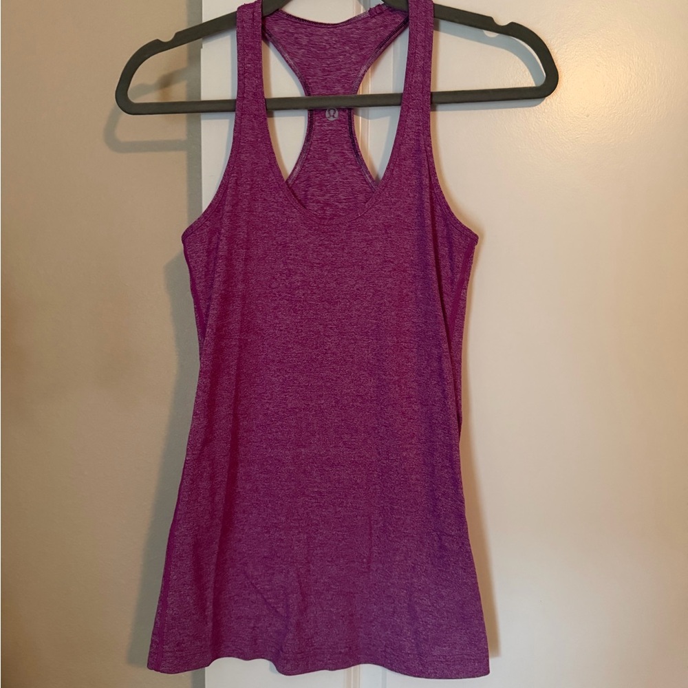 lululemon athletica Heathered Plum Racerback Tank